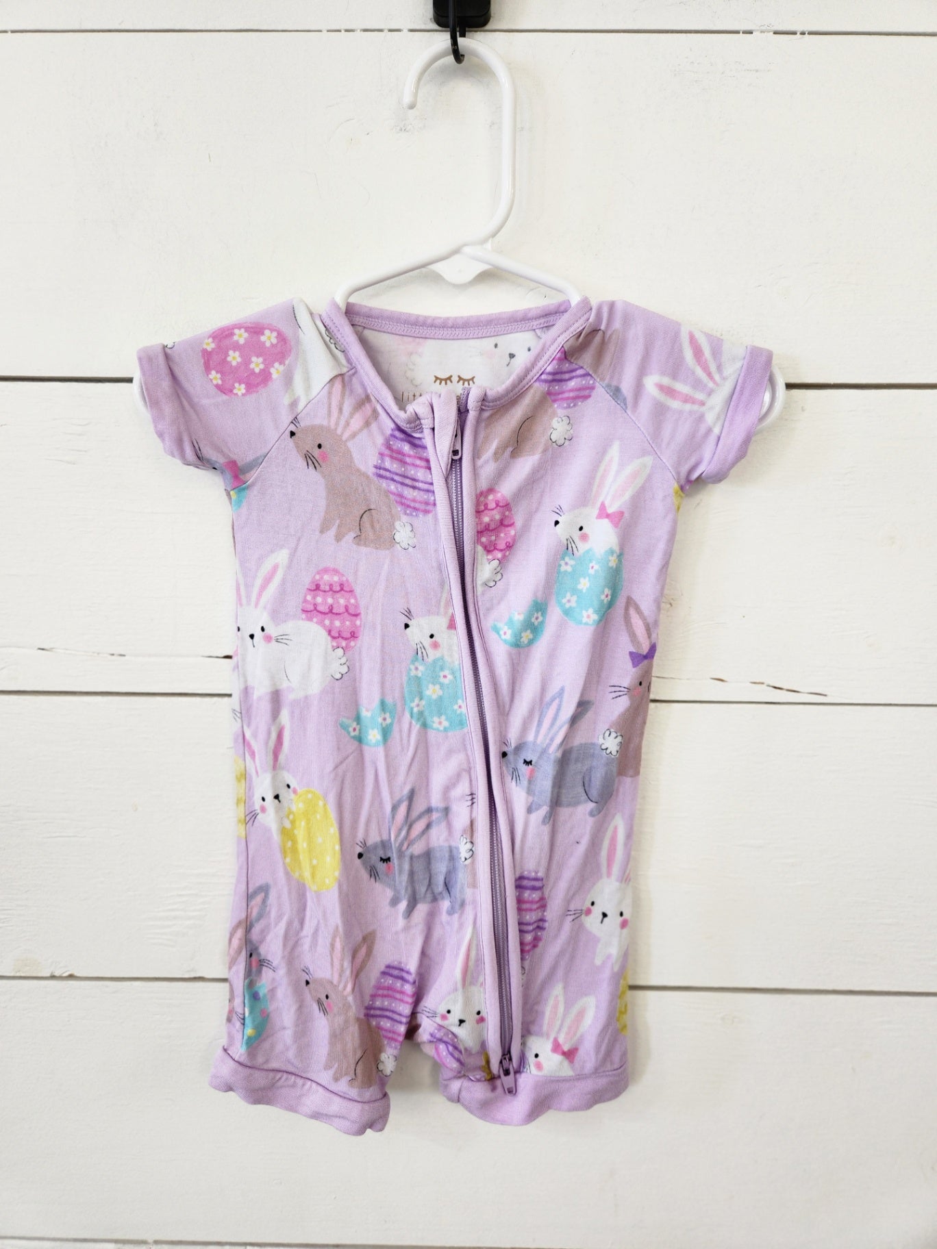 Size 3-6m | Little Sleepies Bunny Shortie Romper | UBNUU