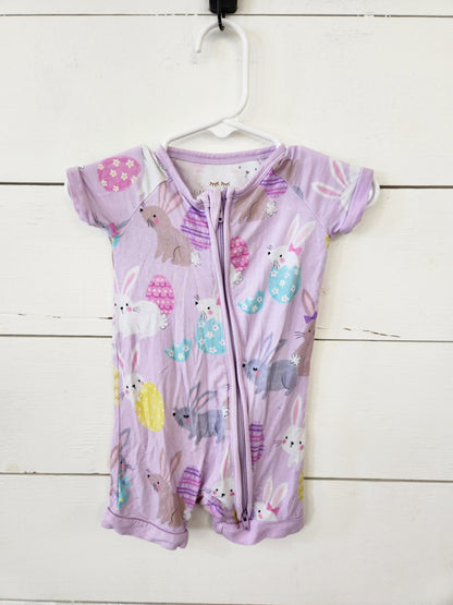 Size 3-6m | Little Sleepies Bunny Shortie Romper | UBNUU