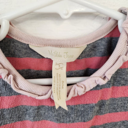 Size 2t | Matilda Jane Pink & Grey Kids' Tank Top | UBNUU