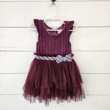 Size 2t | Matilda Jane Maroon Tulle Kids' Dress | UBNUU