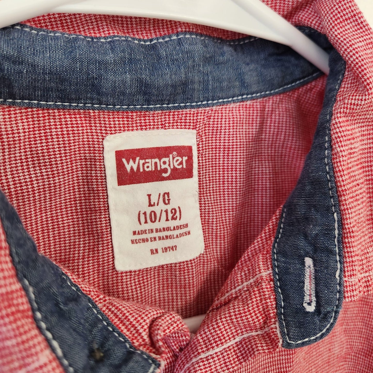 Size 10-12 | Wrangler Kids' Shirt | UBNUU