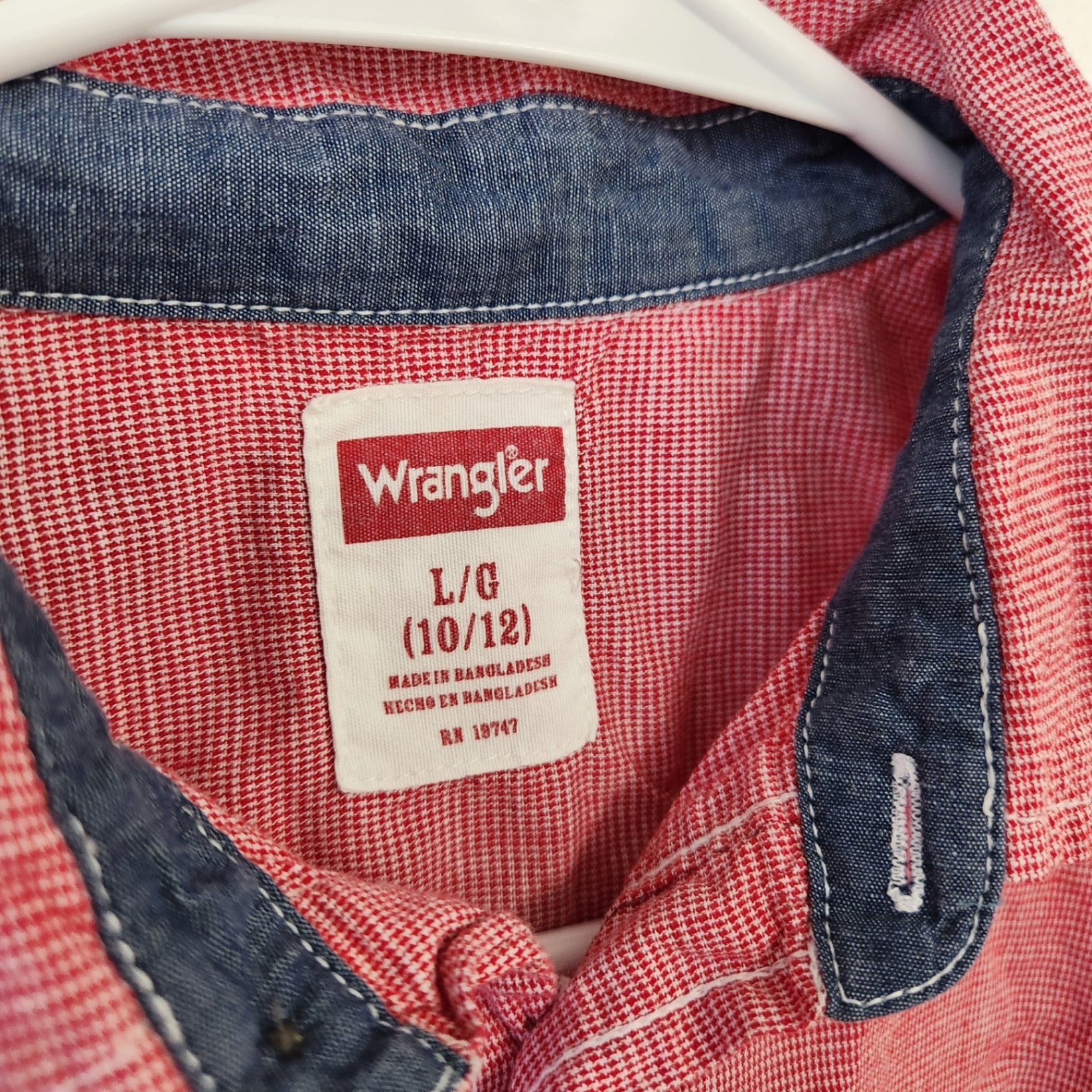 Size 10-12 | Wrangler Kids' Shirt | UBNUU