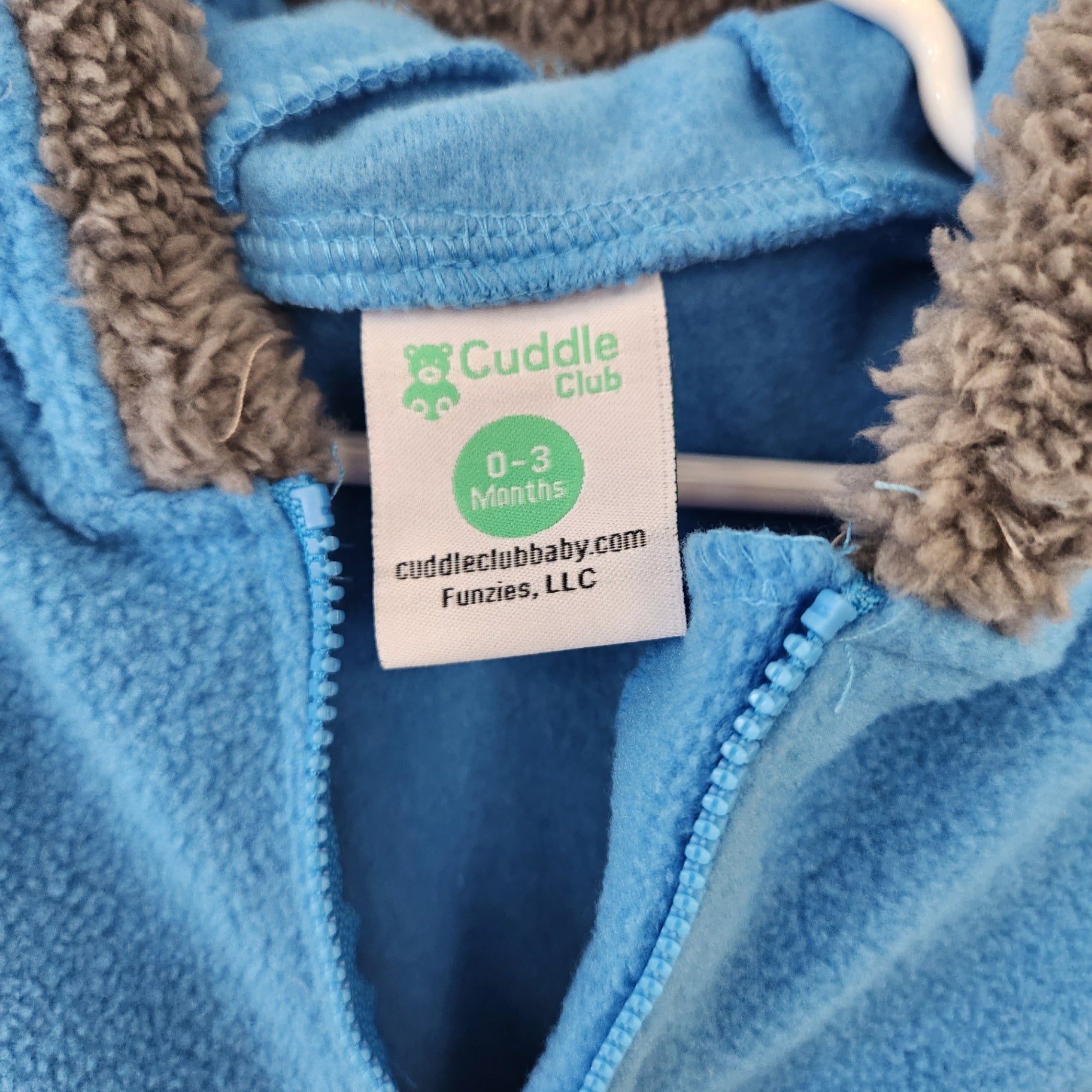 Size 0-3m | Cuddle Club Kids' Fleece Bunting | UBNUU