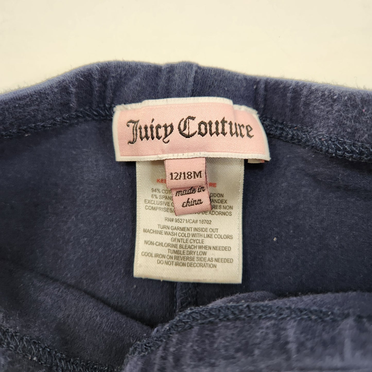 Size 12-18m | Juicy Couture Kids' Pants | UBNUU