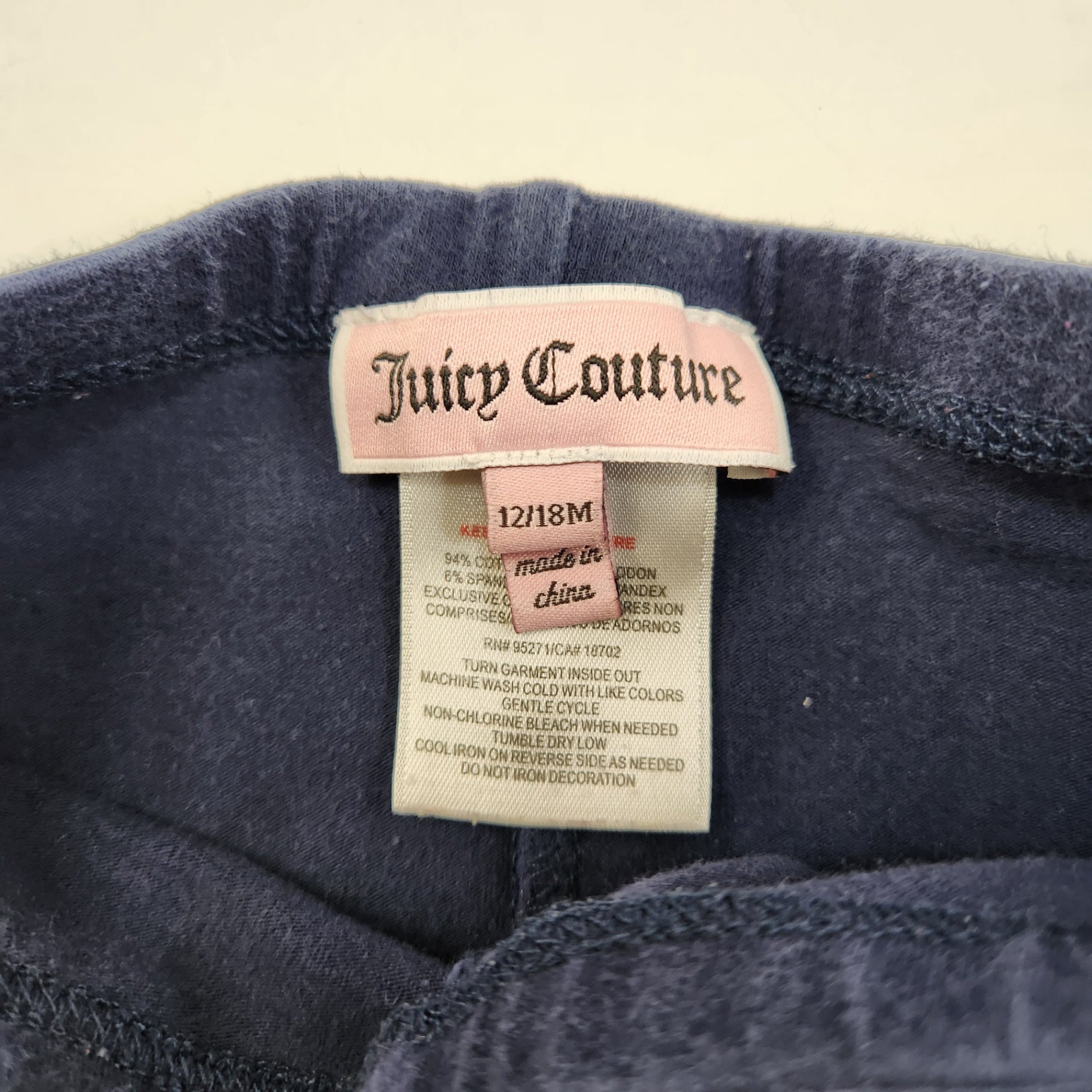 Size 12-18m | Juicy Couture Kids' Pants | UBNUU