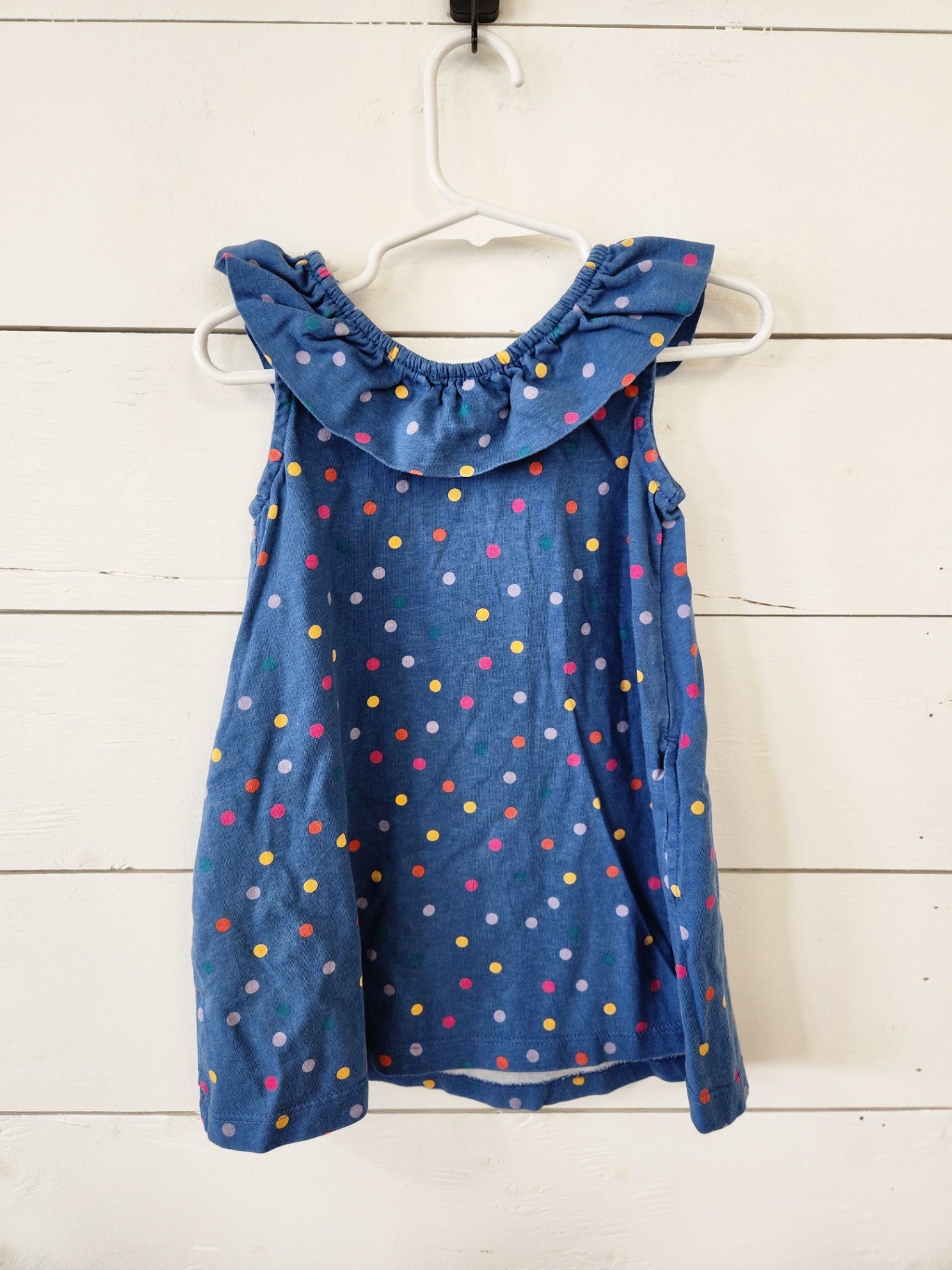 Size 2t | Hanna Andersson Ruffle Dress w/ Pockets | UBNUU