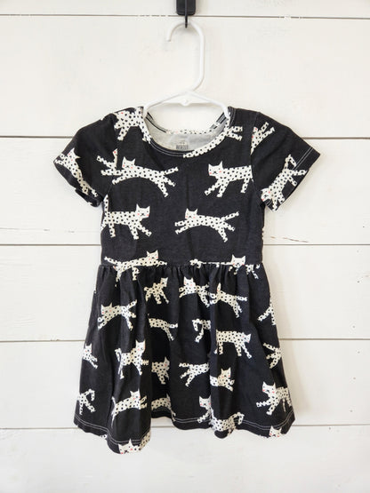 Size 2t | Winter Water Factory Black Kitty Dress | UBNUU