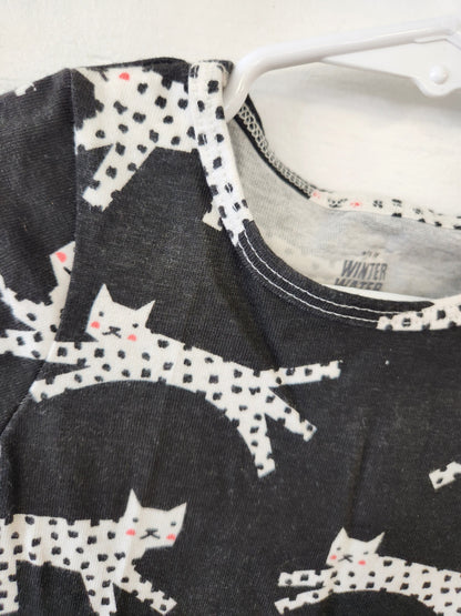 Size 2t | Winter Water Factory Black Kitty Dress | UBNUU