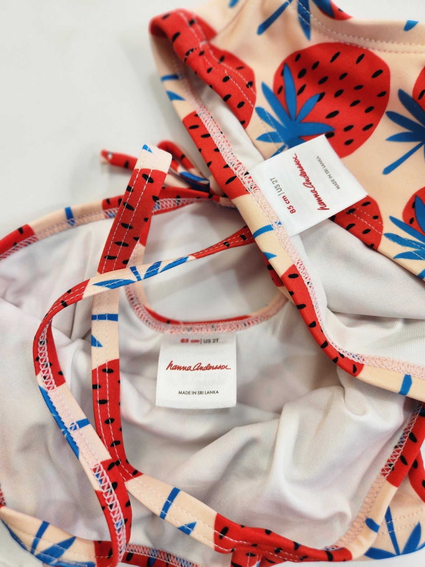 Size 2t | Hanna Andersson 2 PC. Strawberry Swimwear | UBNUU