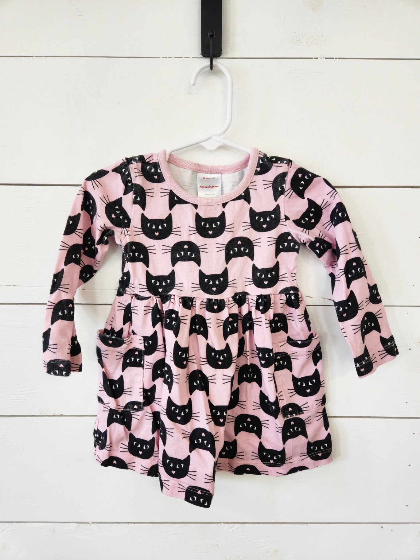 Size 2t | Hanna Anderson Pink Kitty Dress | UBNUU