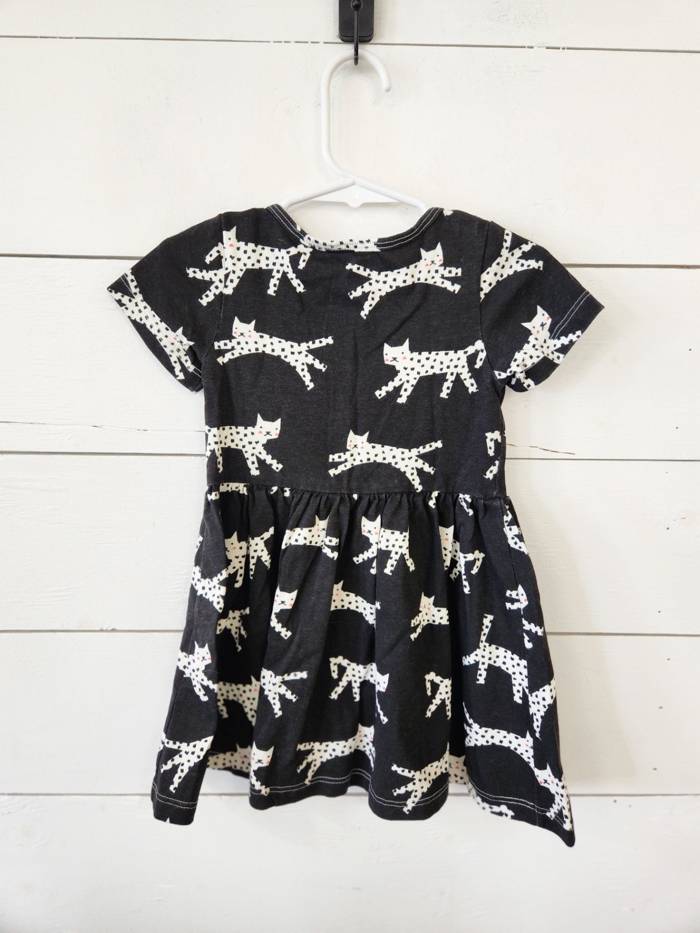 Size 2t | Winter Water Factory Black Kitty Dress | UBNUU