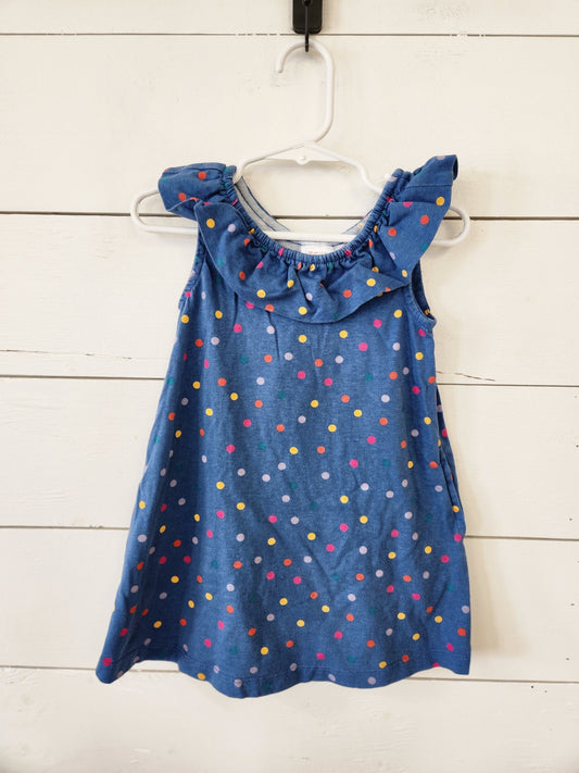 Size 2t | Hanna Andersson Ruffle Dress w/ Pockets | UBNUU