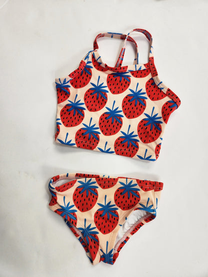 Size 2t | Hanna Andersson 2 PC. Strawberry Swimwear | UBNUU