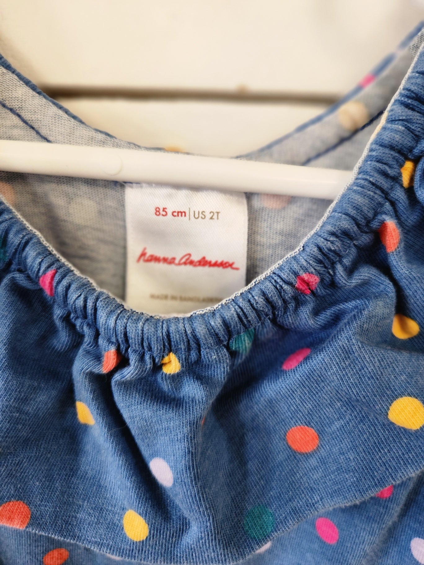 Size 2t | Hanna Andersson Ruffle Dress w/ Pockets | UBNUU