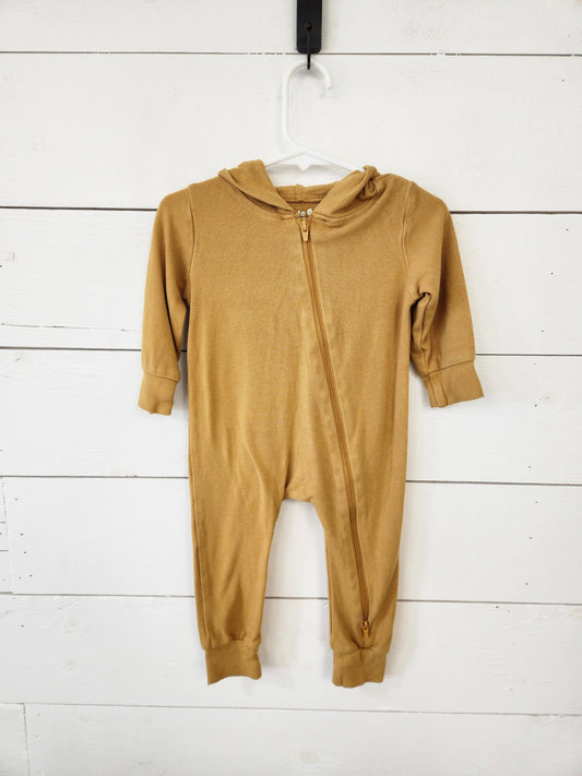 Size 6-12m | Kyte Mustard Hooded Jumpsuit | UBNUU