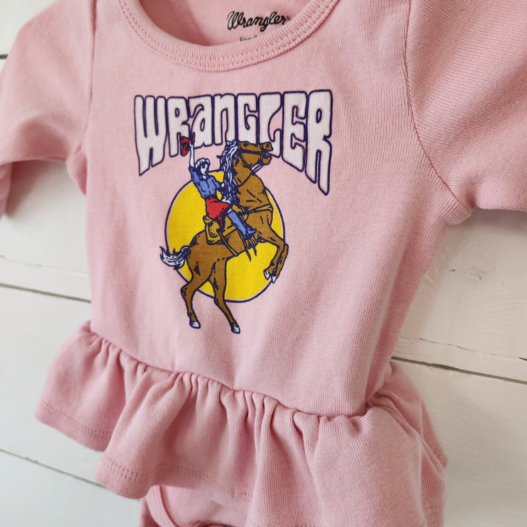 Size 0-3m | Wrangler Baby Bodysuit | UBNUU