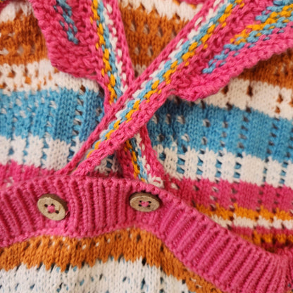 Size 3-6m | Jessica Simpson Kids' Knitted Romper w/ Headband | UBNUU