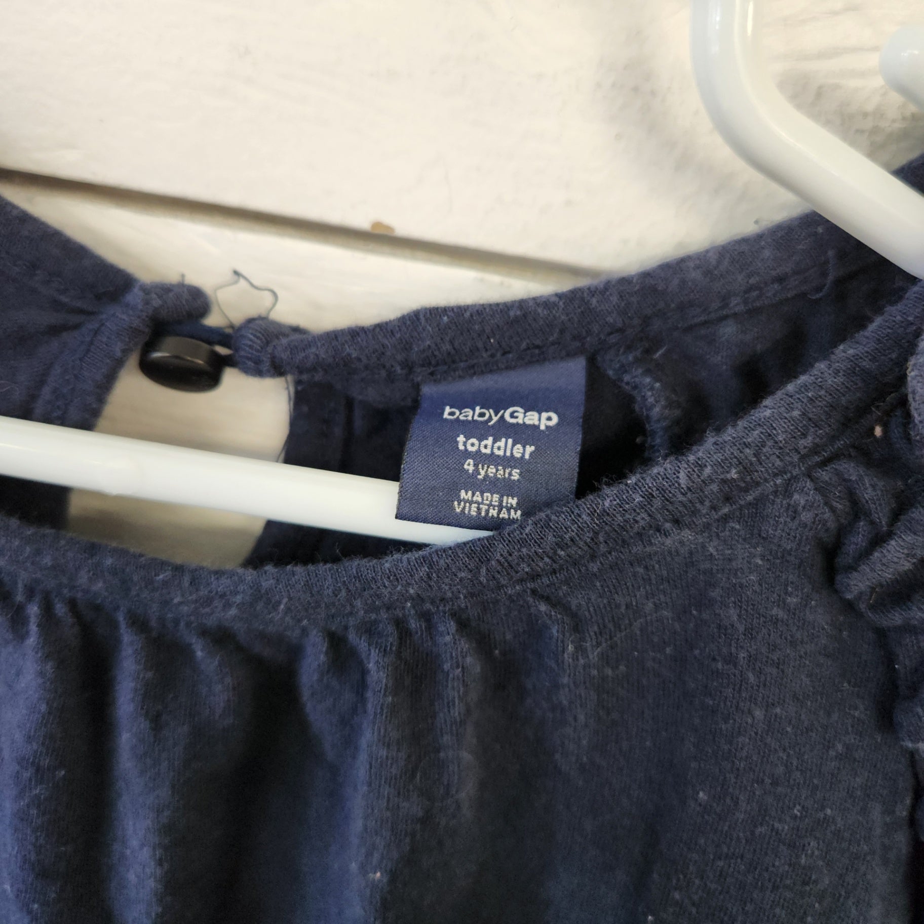 Size 4t | BabyGap Navy Ruffle Sleeve Shirt | UBNUU