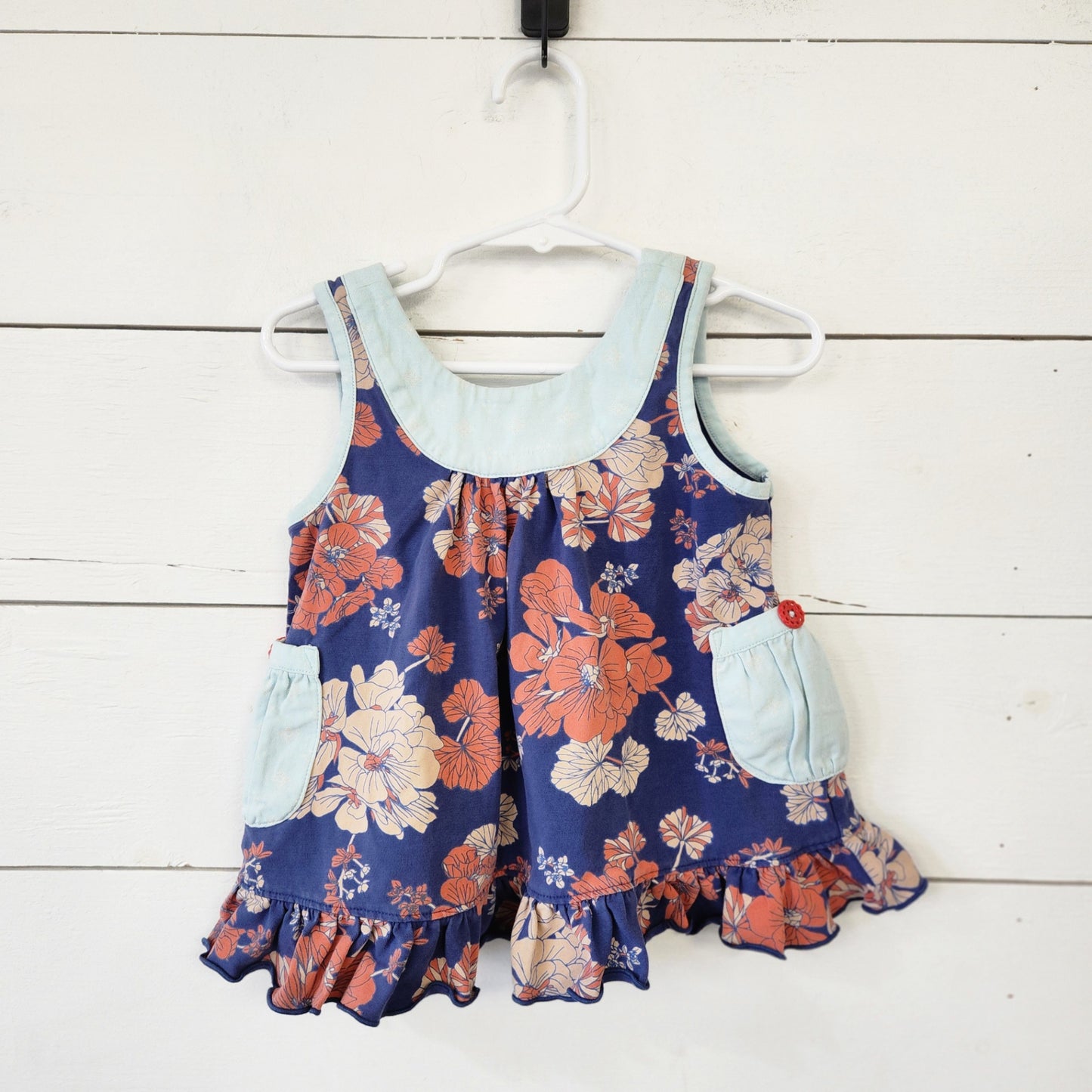 Size 2t | Matilda Jane Pocket/Ruffle Tank top | UBNUU