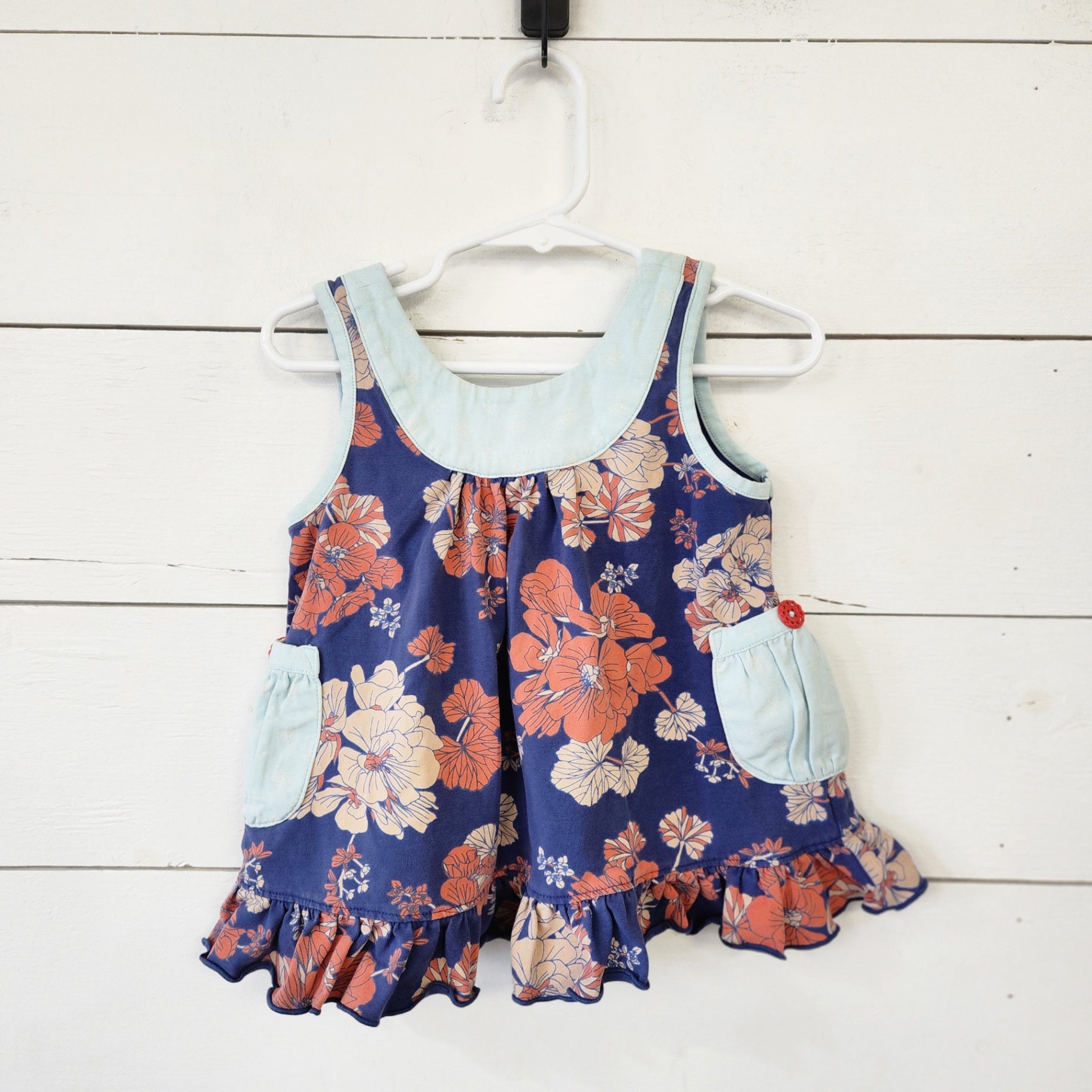 Size 2t | Matilda Jane Pocket/Ruffle Tank top | UBNUU