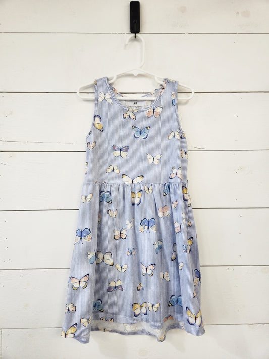 Size 6-8 | H&M Butterfly Striped Dress | UBNUU