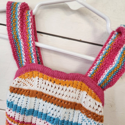 Size 3-6m | Jessica Simpson Kids' Knitted Romper w/ Headband | UBNUU