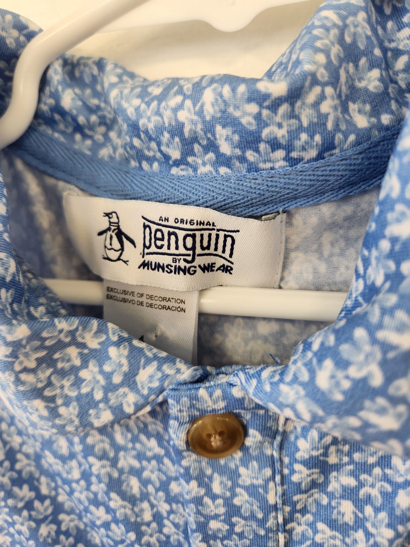 Size 4t | Penguin by Munsing Wear Floral Collared Shirt| UBNUU