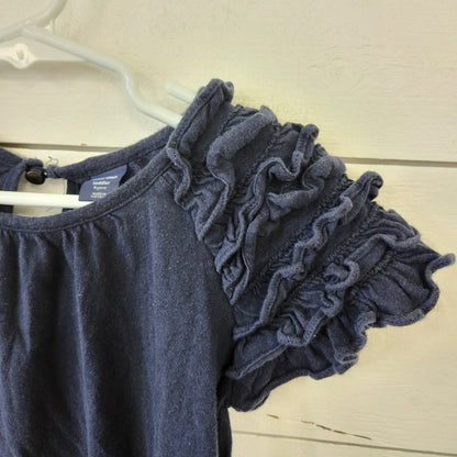 Size 4t | BabyGap Navy Ruffle Sleeve Shirt | UBNUU
