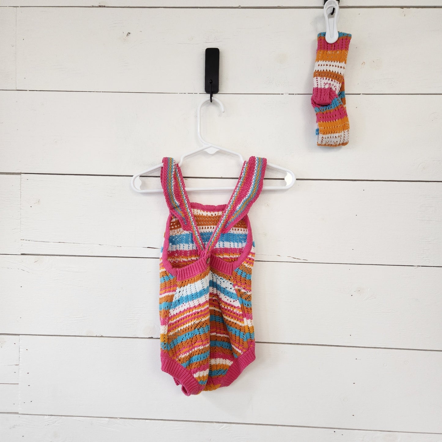 Size 3-6m | Jessica Simpson Kids' Knitted Romper w/ Headband | UBNUU