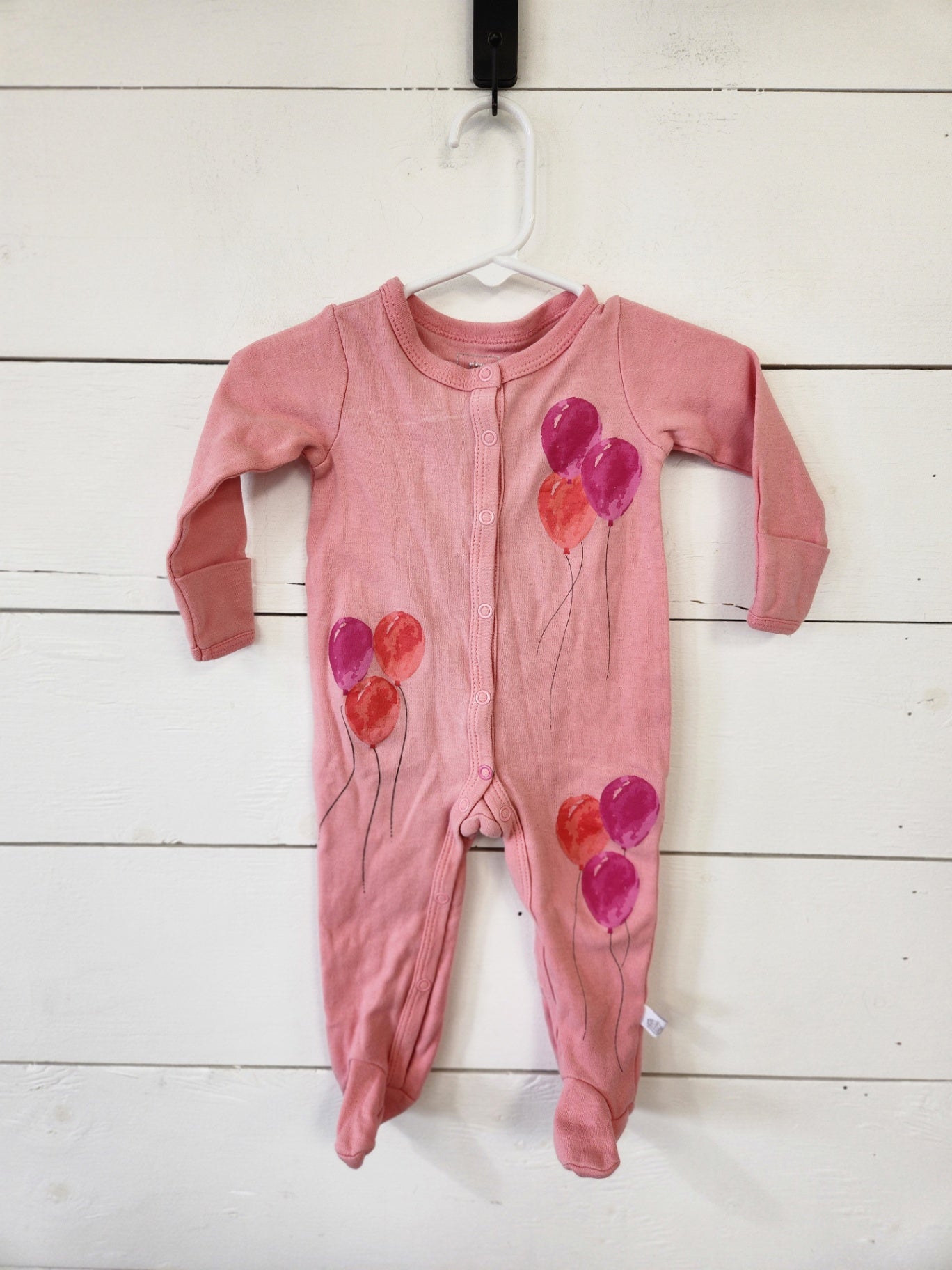 Size 3-6m | Rosie Pope Pink Balloon Footie | UBNUU