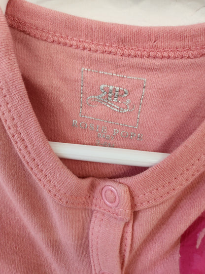 Size 3-6m | Rosie Pope Pink Balloon Footie | UBNUU