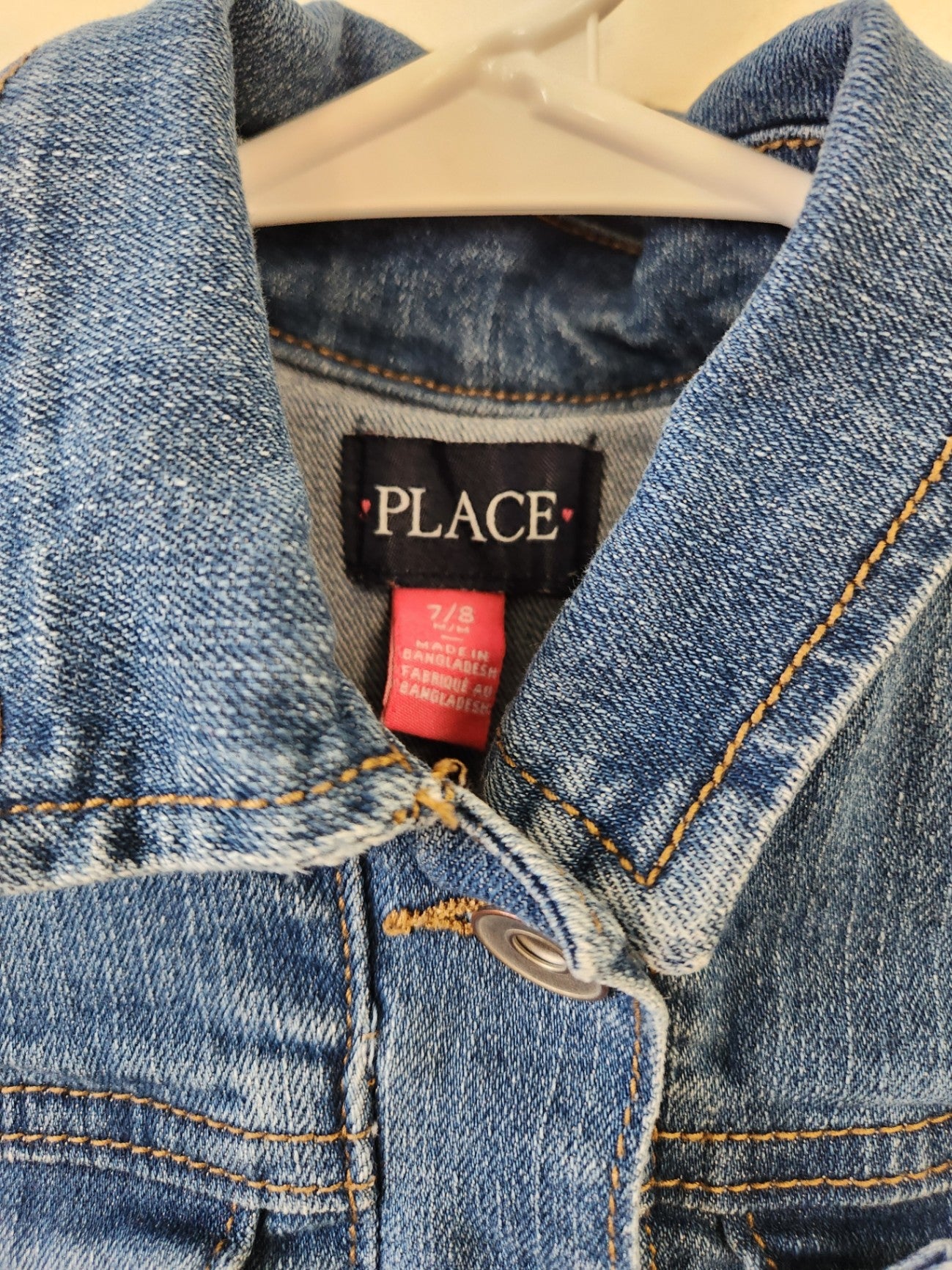 Size 7-8 | PLACE Kids' Denim Jacket | UBNUU