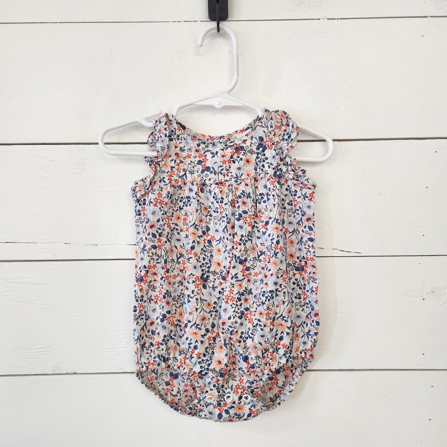 Size 9m | OshKosh B'Gosh Baby Blue & Orange Bodysuit | UBNUU