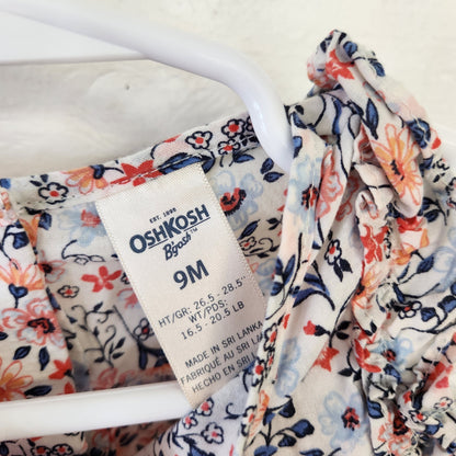 Size 9m | OshKosh B'Gosh Baby Blue & Orange Bodysuit | UBNUU