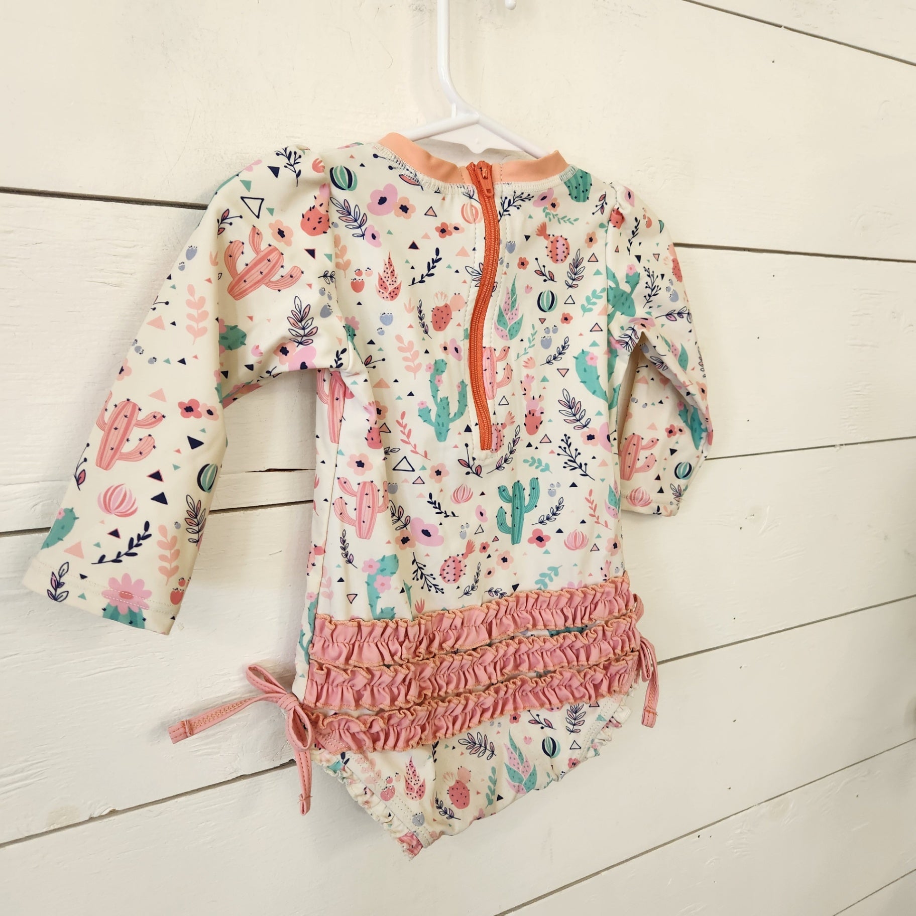 Size 12-18m | Ruffle Butts Cactus Kids' Swimsuit | UBNUU