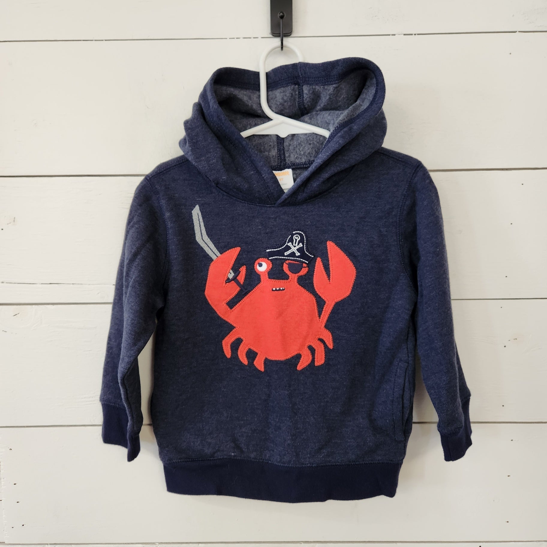 Size 2t | GYMBOREE Kids' Crab Hoodie | UBNUU