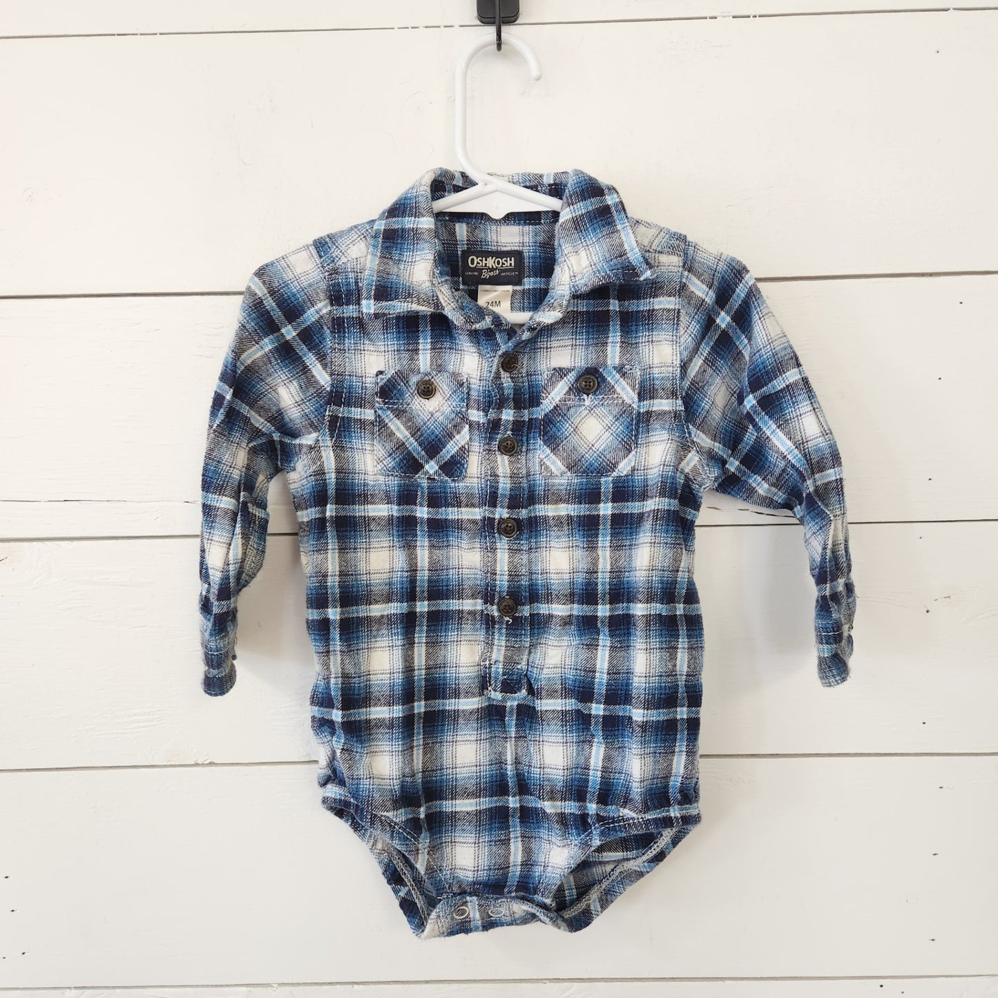 Size 24m | OshKosh Baby ue FlannelBodysuit | UBNUU