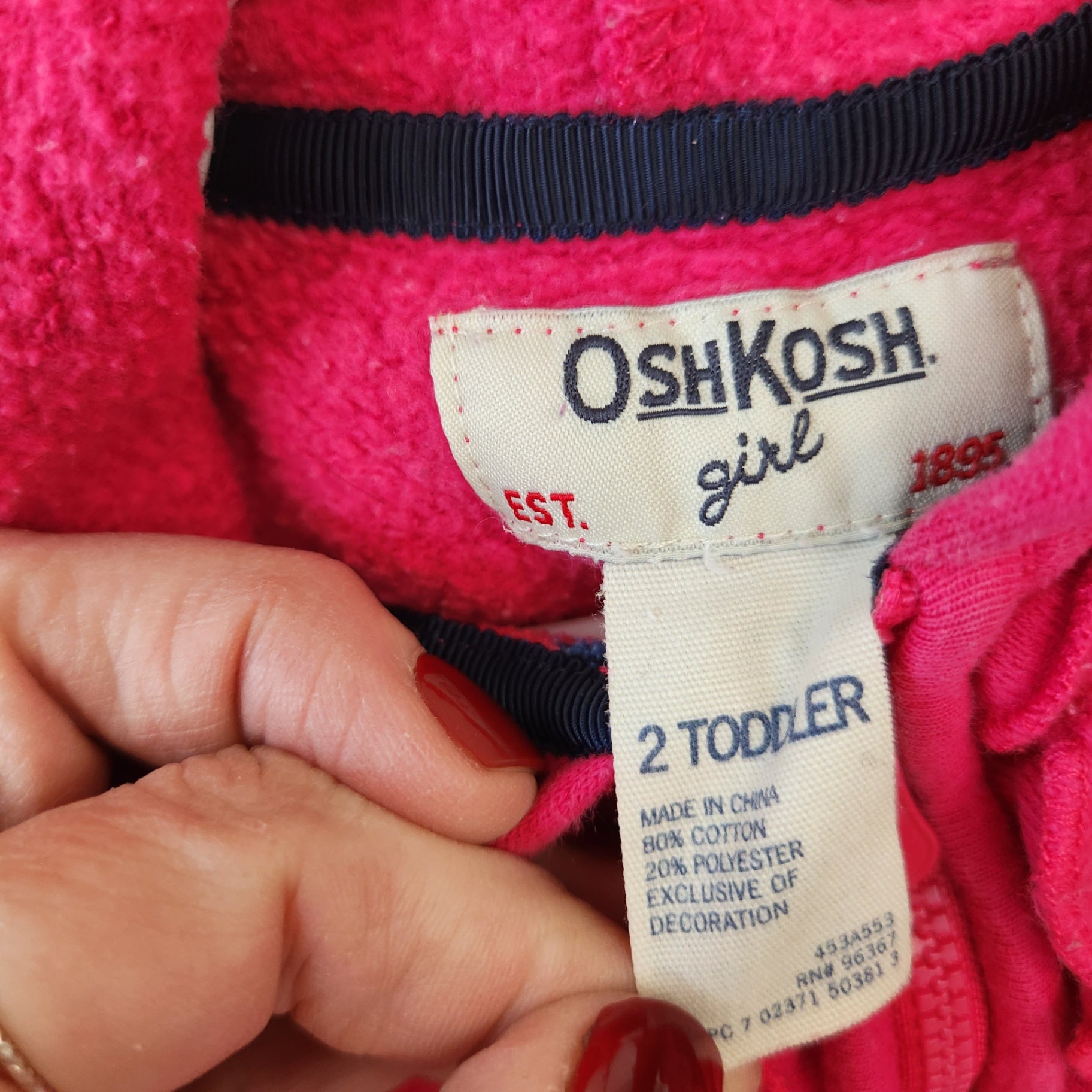 Size 2T | OshKosh Kids' Hoodie | UBNUU