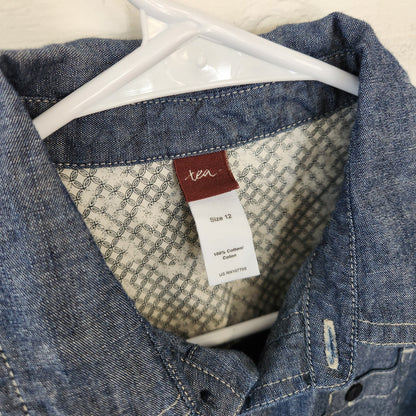 Size 12 | Tea Kids' Buttondown | UBNUU
