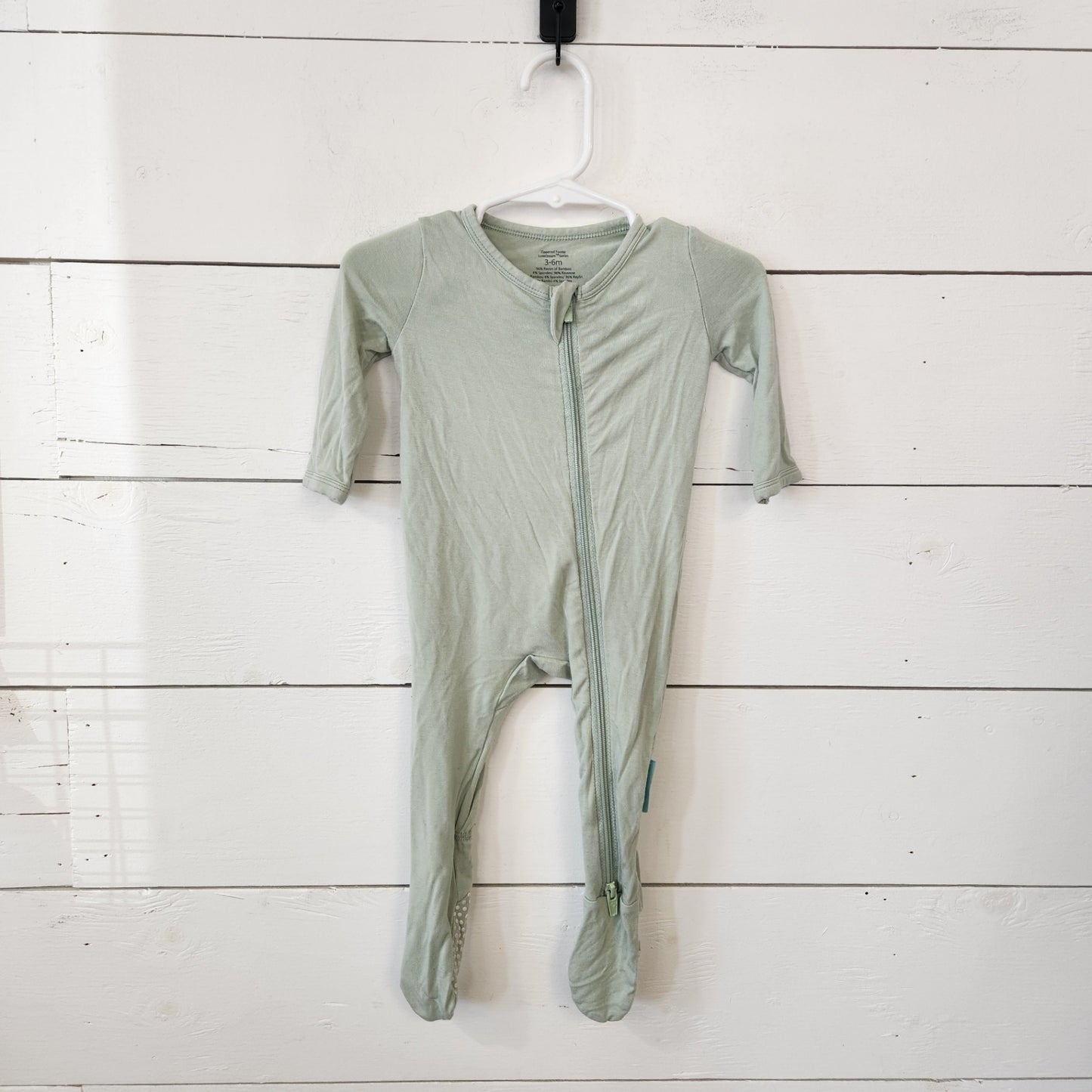 Size 3-6m | PurComfy Green Kids' Footie | UBNUU