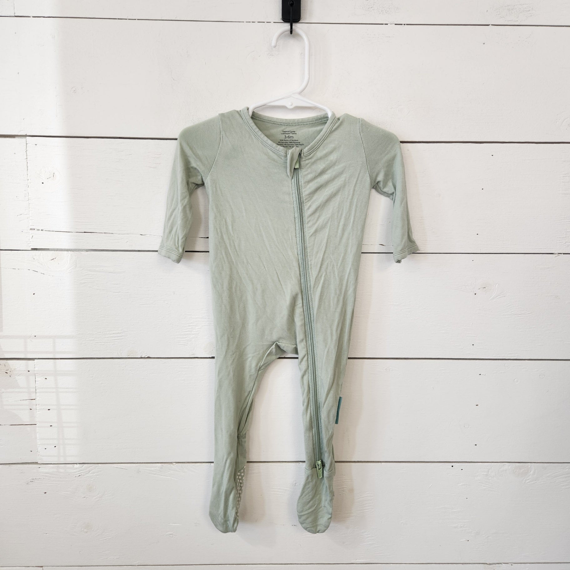 Size 3-6m | PurComfy Green Kids' Footie | UBNUU