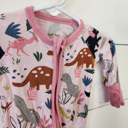 Size NB | Little Sleepies Dino Kids' Footie | UBNUU