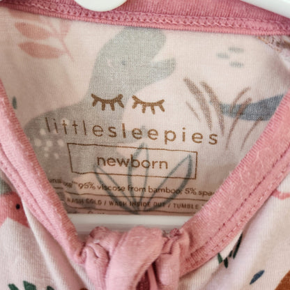 Size NB | Little Sleepies Dino Kids' Footie | UBNUU