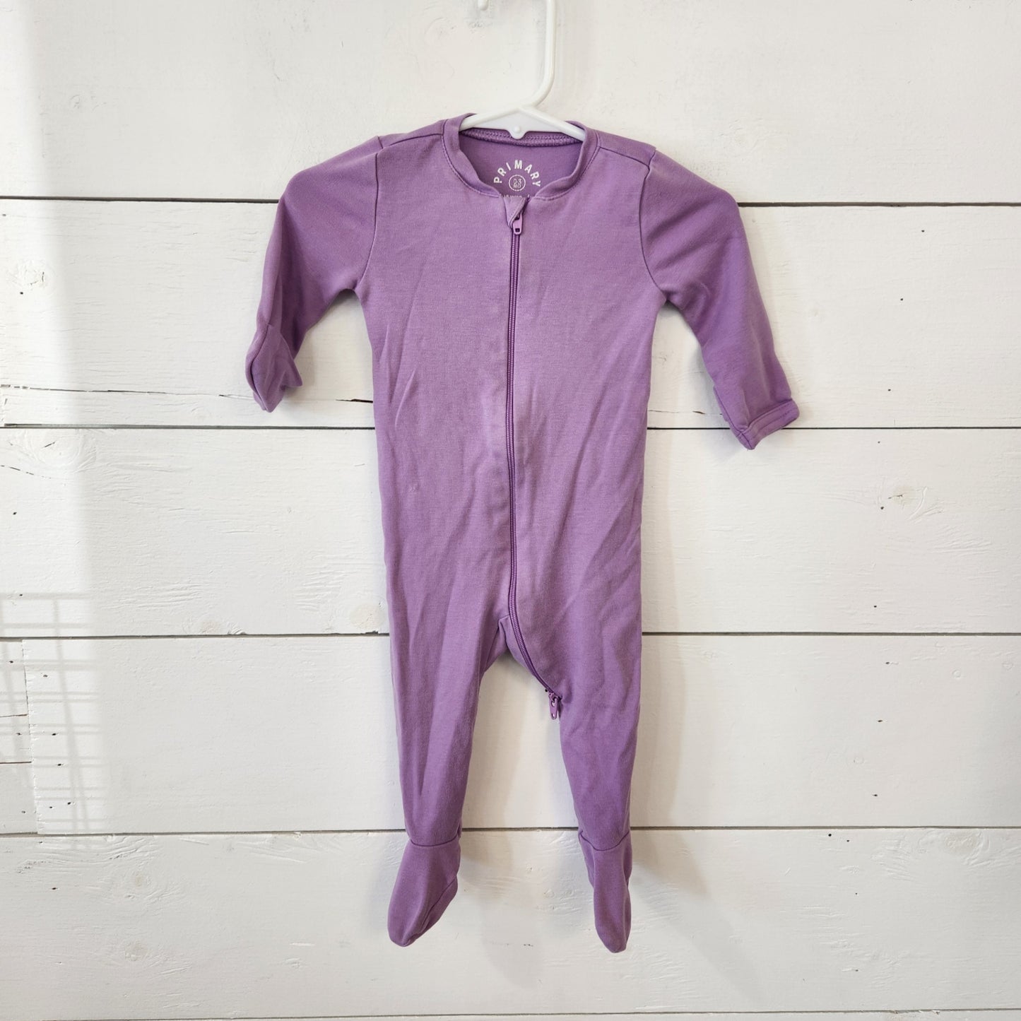 Size 0-3m | Primary Purple Baby Footie | UBNUU