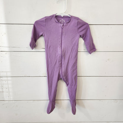 Size 0-3m | Primary Purple Baby Footie | UBNUU