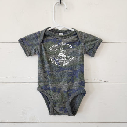 Size NB | Rabbit Skins Homer Baby Bodysuit | UBNUU