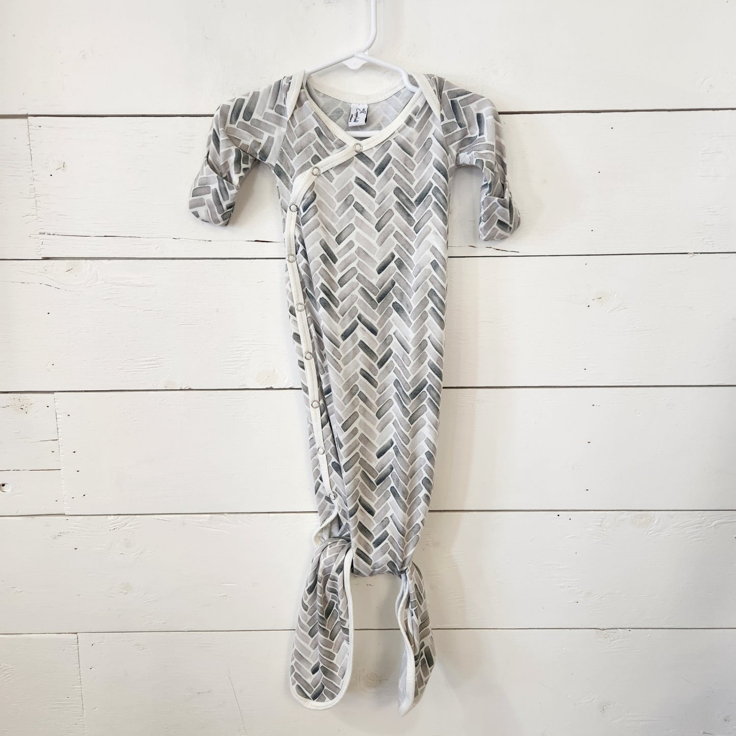 Size NB | Copper Pearl Knotted Gown | UBNUU