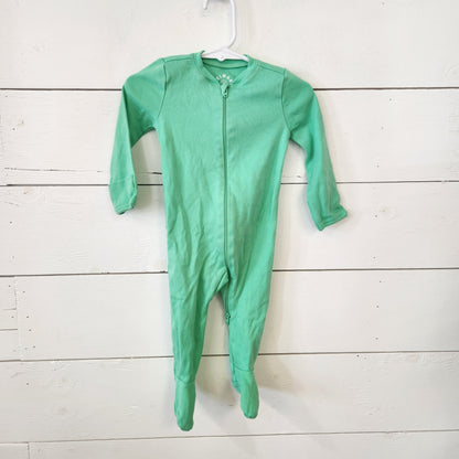 Size 3-6m | Primary Green Baby Footie | UBNUU