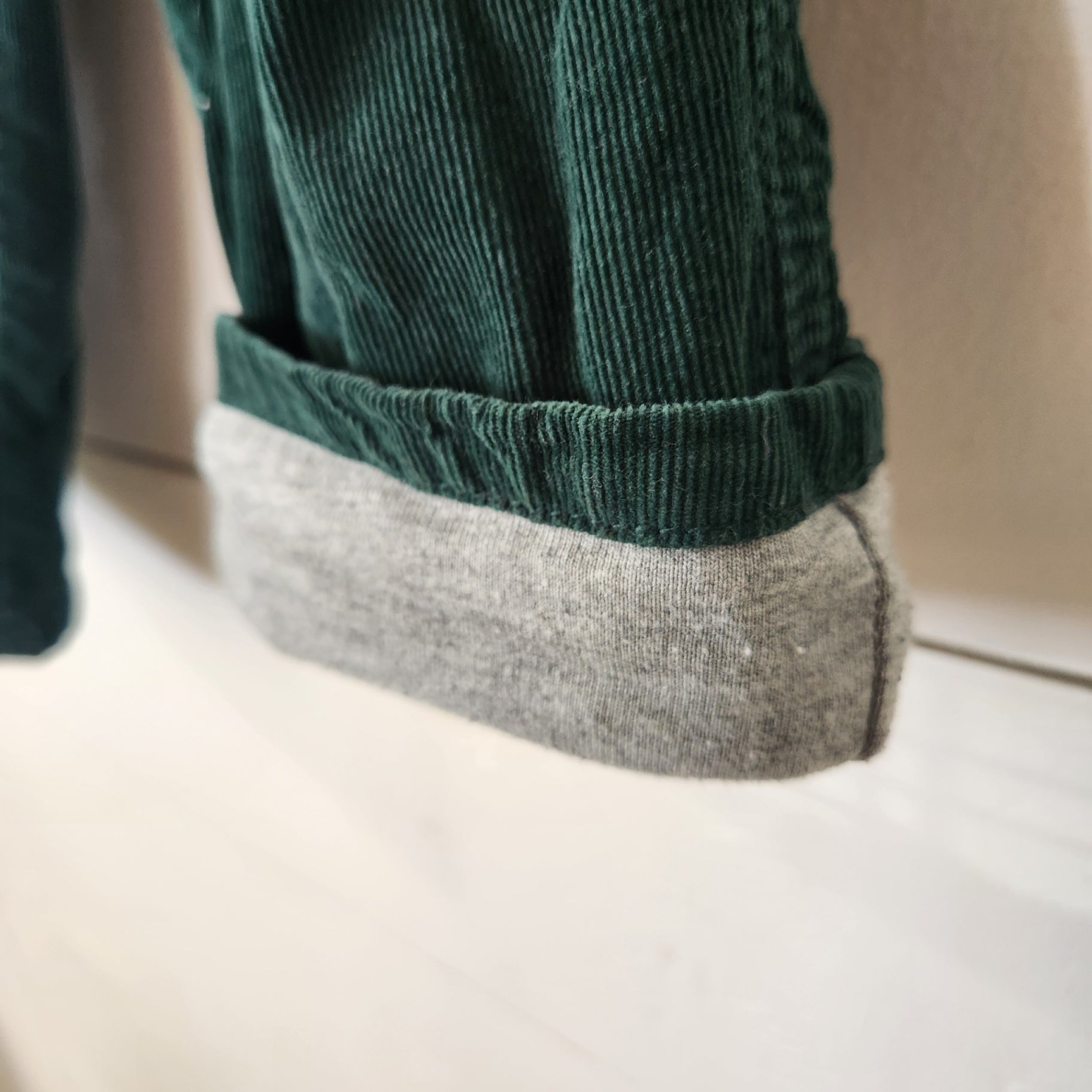 Size 2t | Gymboree Green Corduroy Flannel Lined Jeans | UBNUU