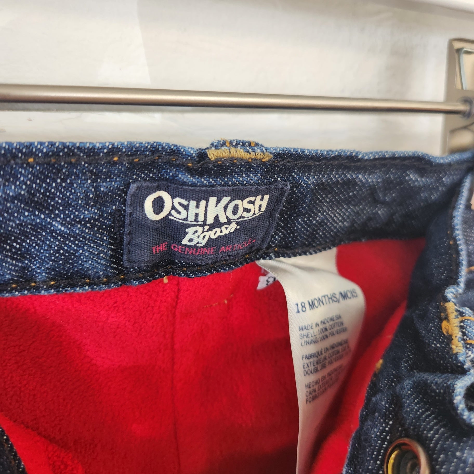 Size 18m | OshKosh Kids' Fleece Lined Jeans | UBNUU